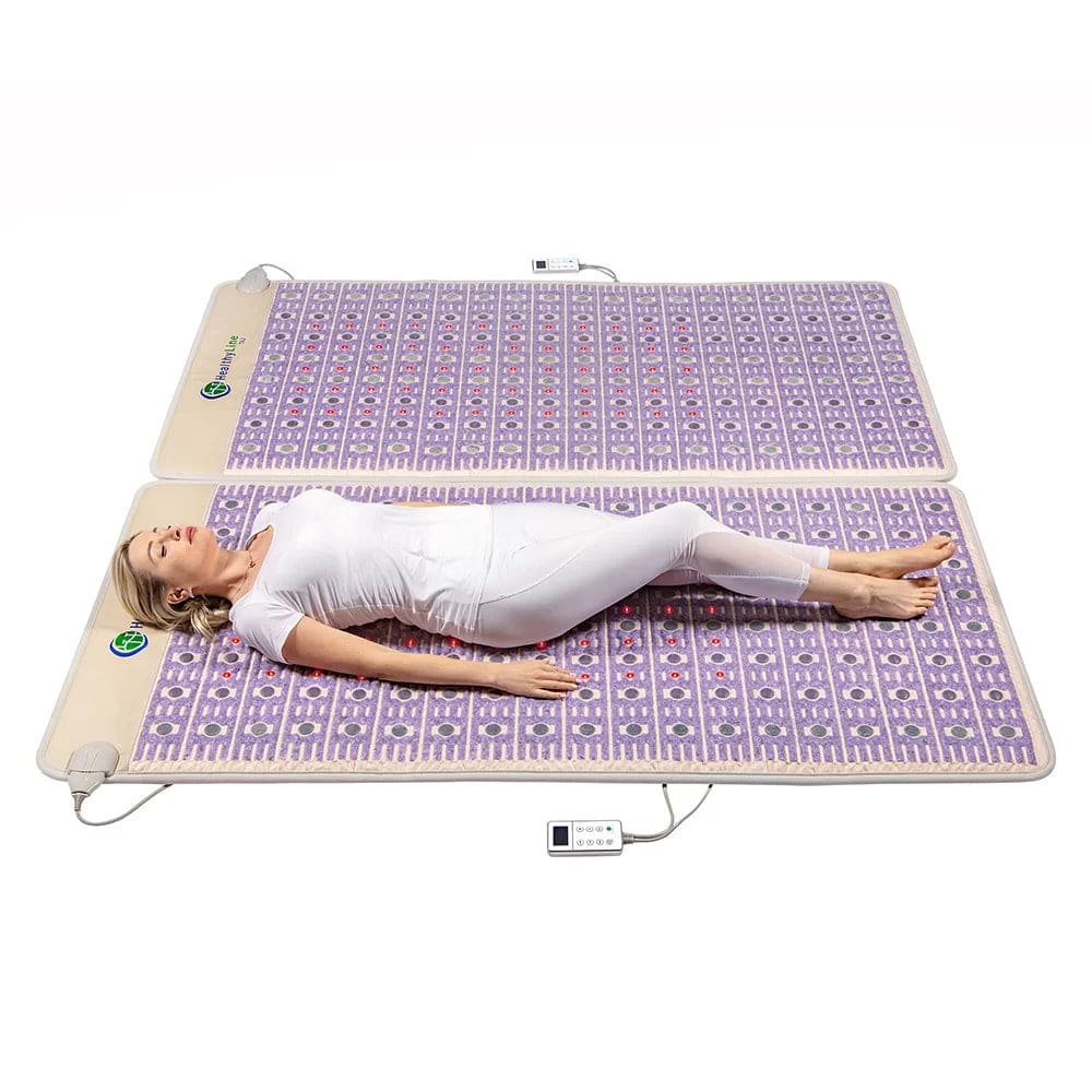 TAJ-Mat King 8076 Firm - Photon PEMF Split Inframat Pro by Healthyline - The Sauna World