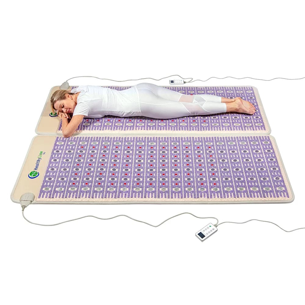 TAJ-Mat Queen 8060 Firm - Photon PEMF Split Inframat Pro by Healthyline - The Sauna World