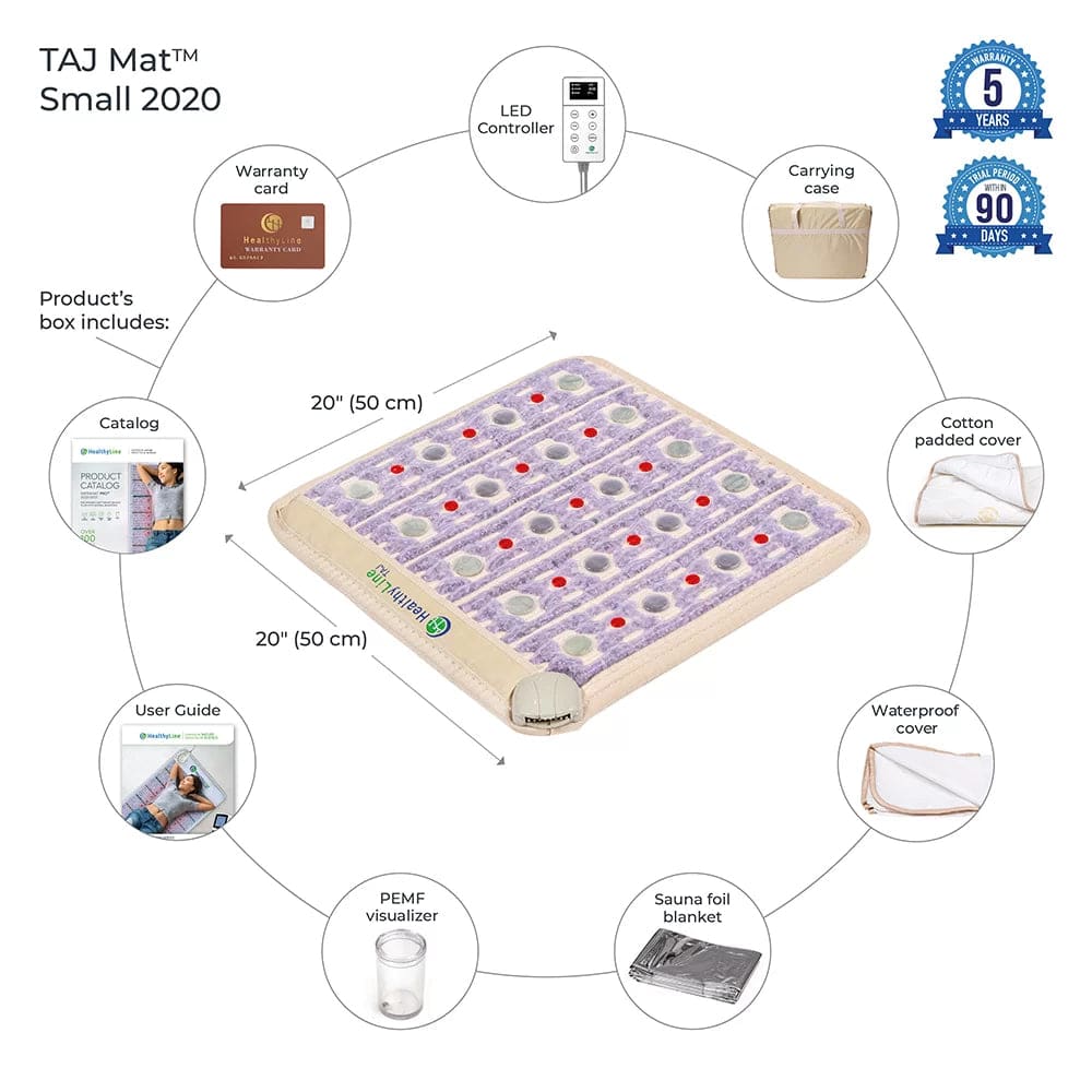 TAJ-Mat Small 2020 Firm - Photon PEMF InfraMat Pro by Healthyline - The Sauna World