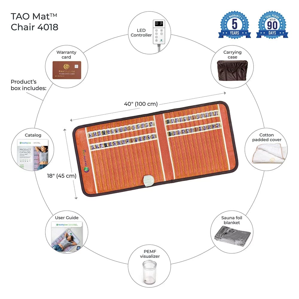 TAO-Mat Chair 4018 Firm - PEMF InfraMat Pro by Healthyline - The Sauna World