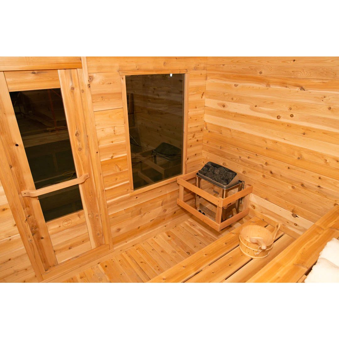 Traditional Outdoor Square Sauna - The Sauna World