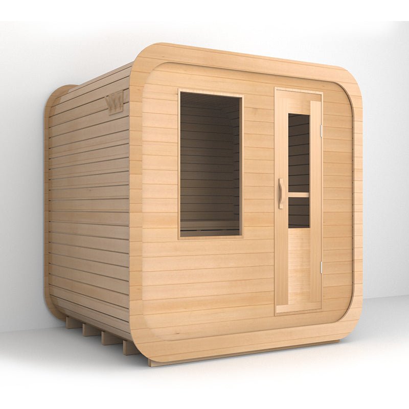 Traditional Outdoor Square Sauna - The Sauna World