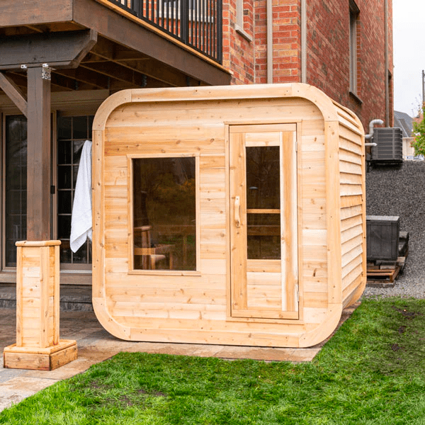 Traditional Outdoor Square Sauna - The Sauna World