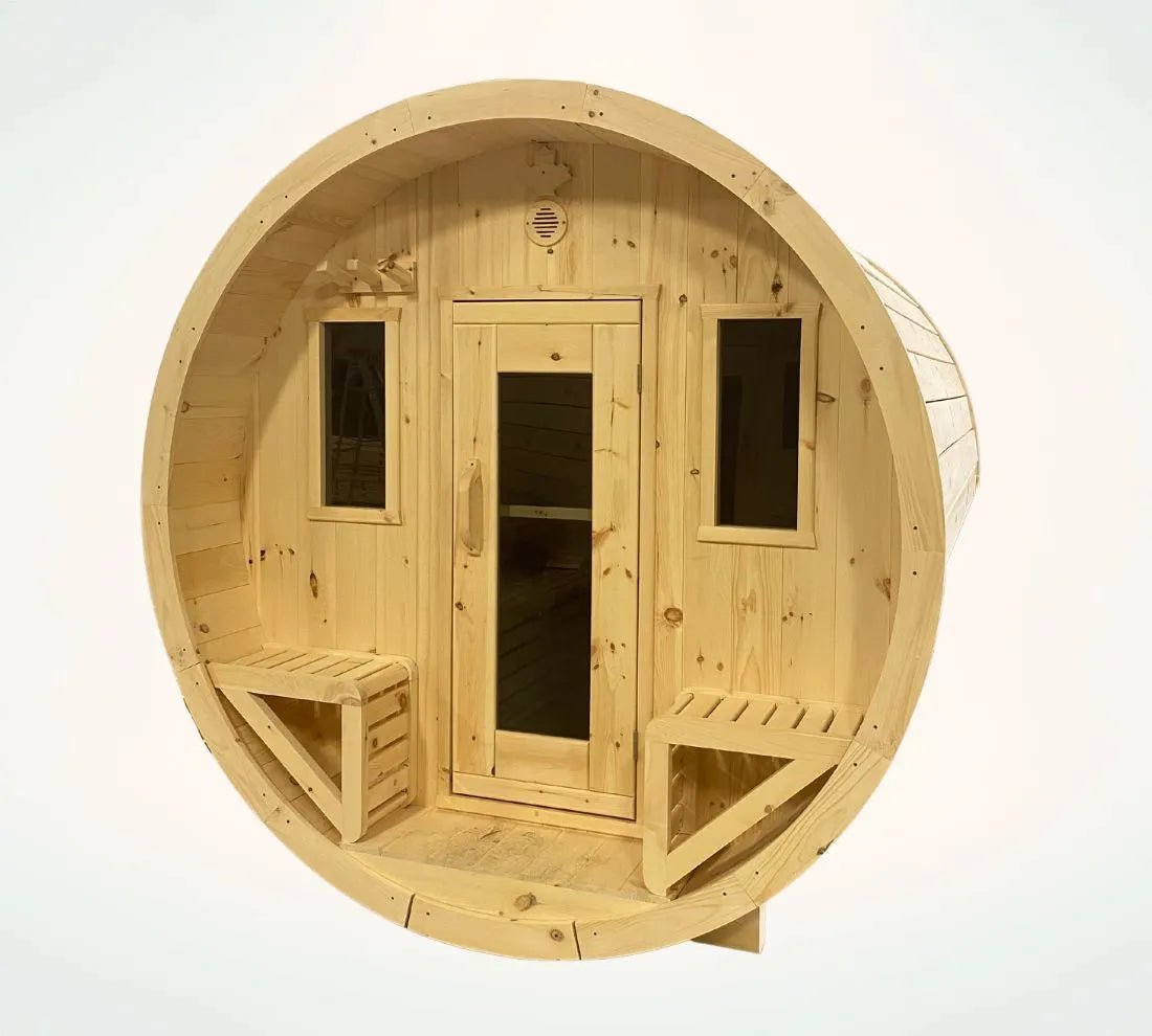 True North 2-4 Person 6' Long Barrel Sauna - The Sauna World