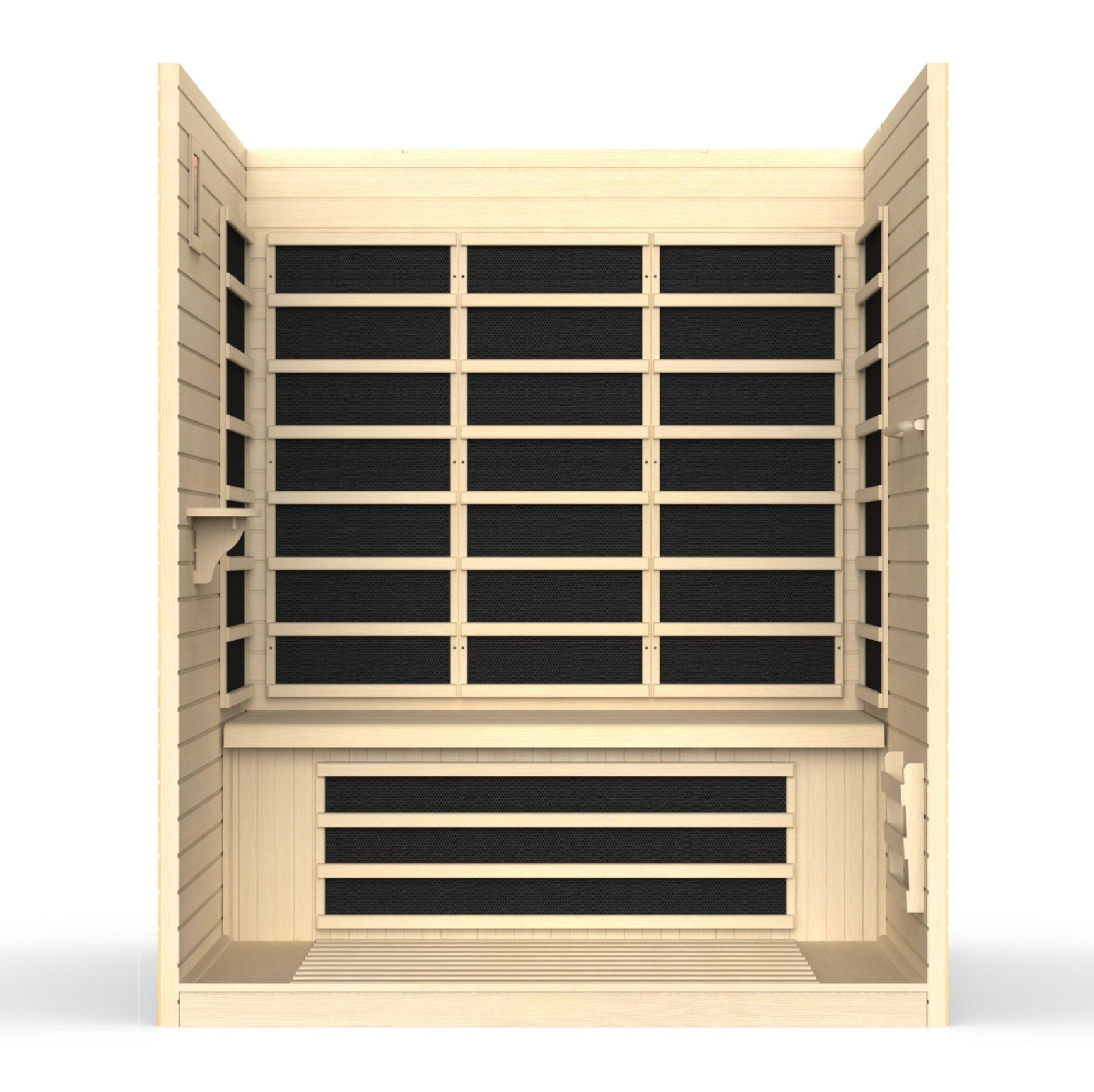 Vila 3 Person Ultra Low EMF FAR Infrared Sauna - The Sauna World