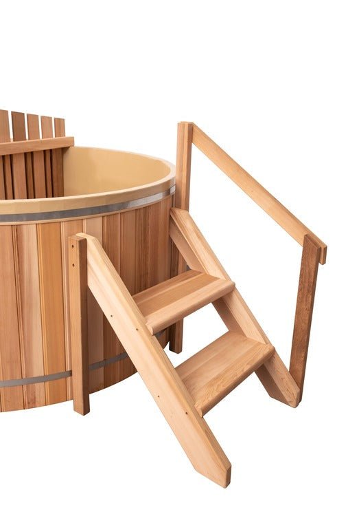 Wood Fired Cedar Hot Tub - Internal Stove - 3 Person - The Sauna World